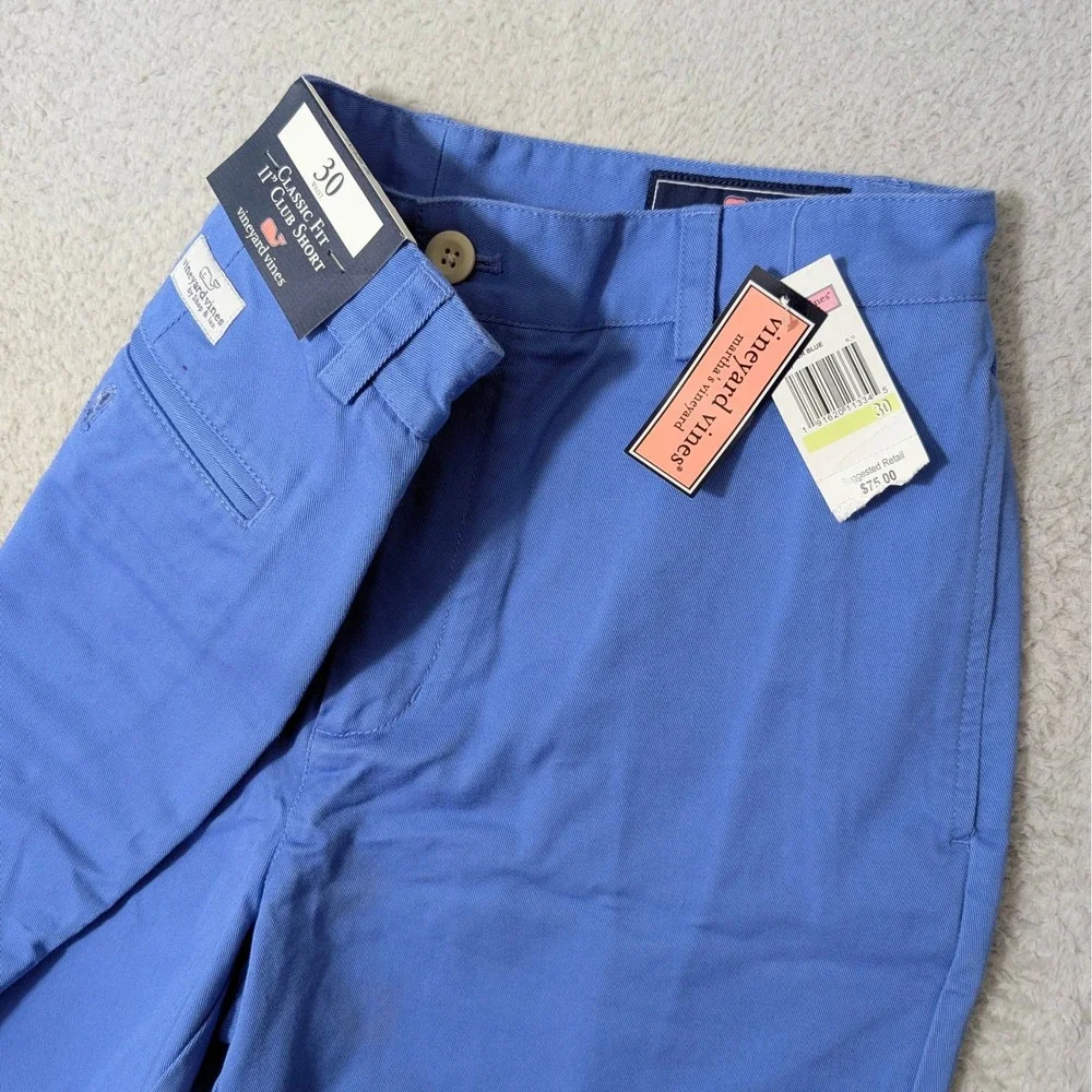 NEW Vineyard‎ Vines Club Shorts Mens 30/11 Blue Classic Fit 1H6017 NWT $75